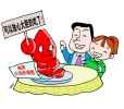 司海英漫画 首例食用小龙虾保险 